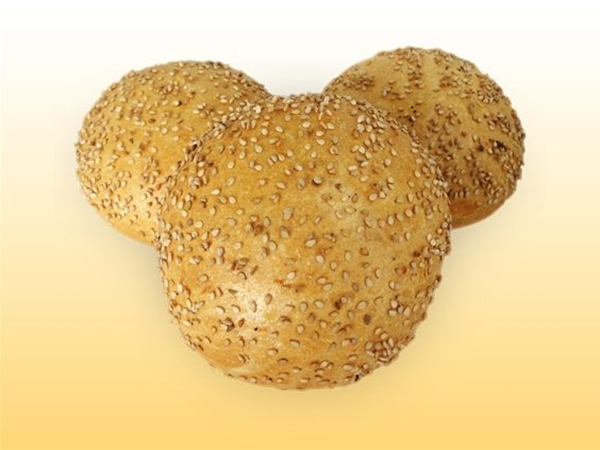 Hard wit bolletje met sesamzaad