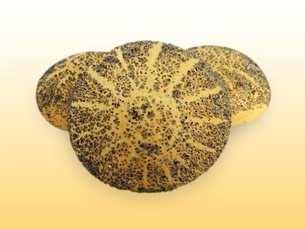 Hard wit bolletje met maanzaad